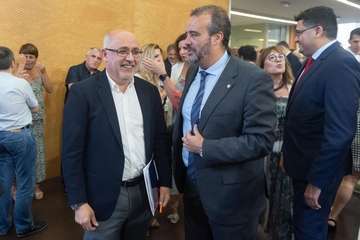 Acuerdo político entre NC, PSOE y Podemos para el Gobierno de Gran Canaria (Foto TA)